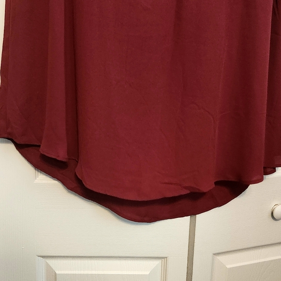 Torrid Georgette Sleeveless Tank Burgundy & Black 4X NWOT NEW - Picture 11 of 16